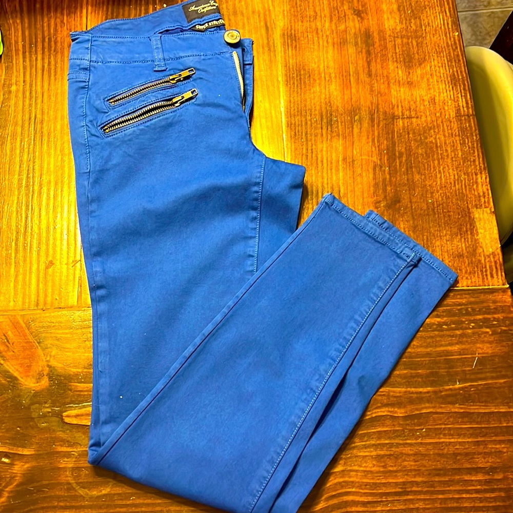 American Eagle Blue Ankle Jegging